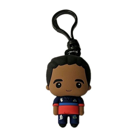 Ted Lasso Nathan Nate Shelley Figure Bag Clip Coach TV Show Monogram Int - Picture 1 of 6
